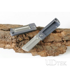 Rocket titanium line lock no logo folding knife with D2 steel UD605210